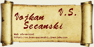 Vojkan Sečanski vizit kartica